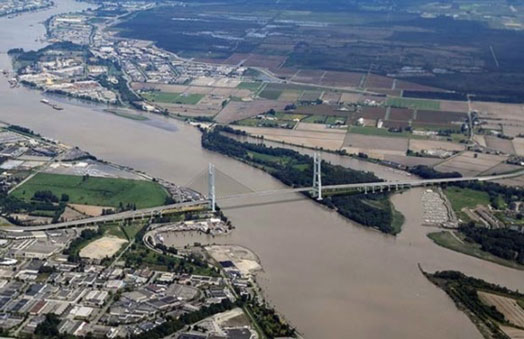 The proposed Massey Bridge crossing the Fraser River's south arm   Photograph By Artist's rendering 